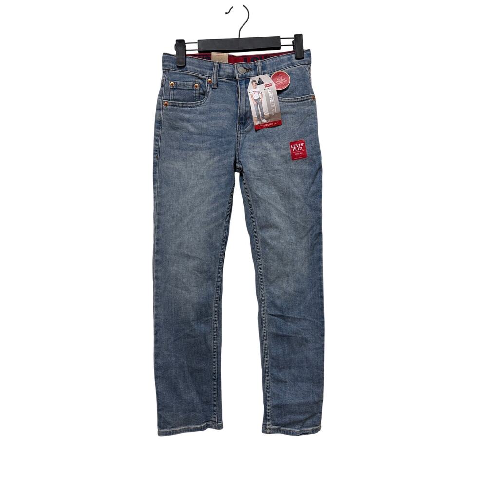 NWT Levi's 514 Straight Flex Stretch 12 Reg W26 L27 Light Jean Adjustable waist